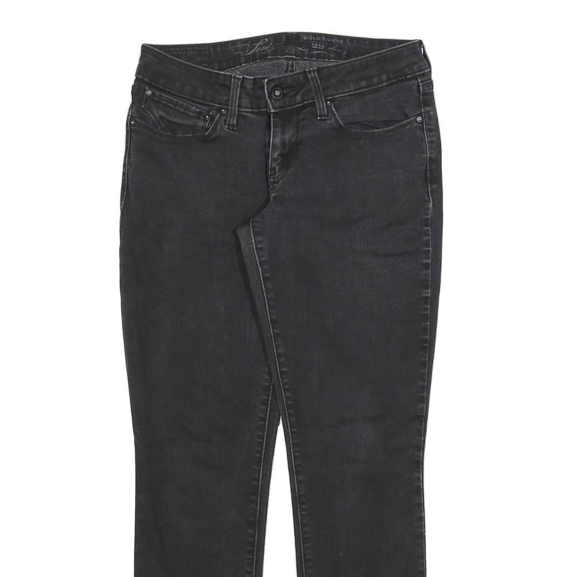 LEVI'S Womens Slim Blue Jeans Denim Light W29 L27 Classic Cotton Blend Zip