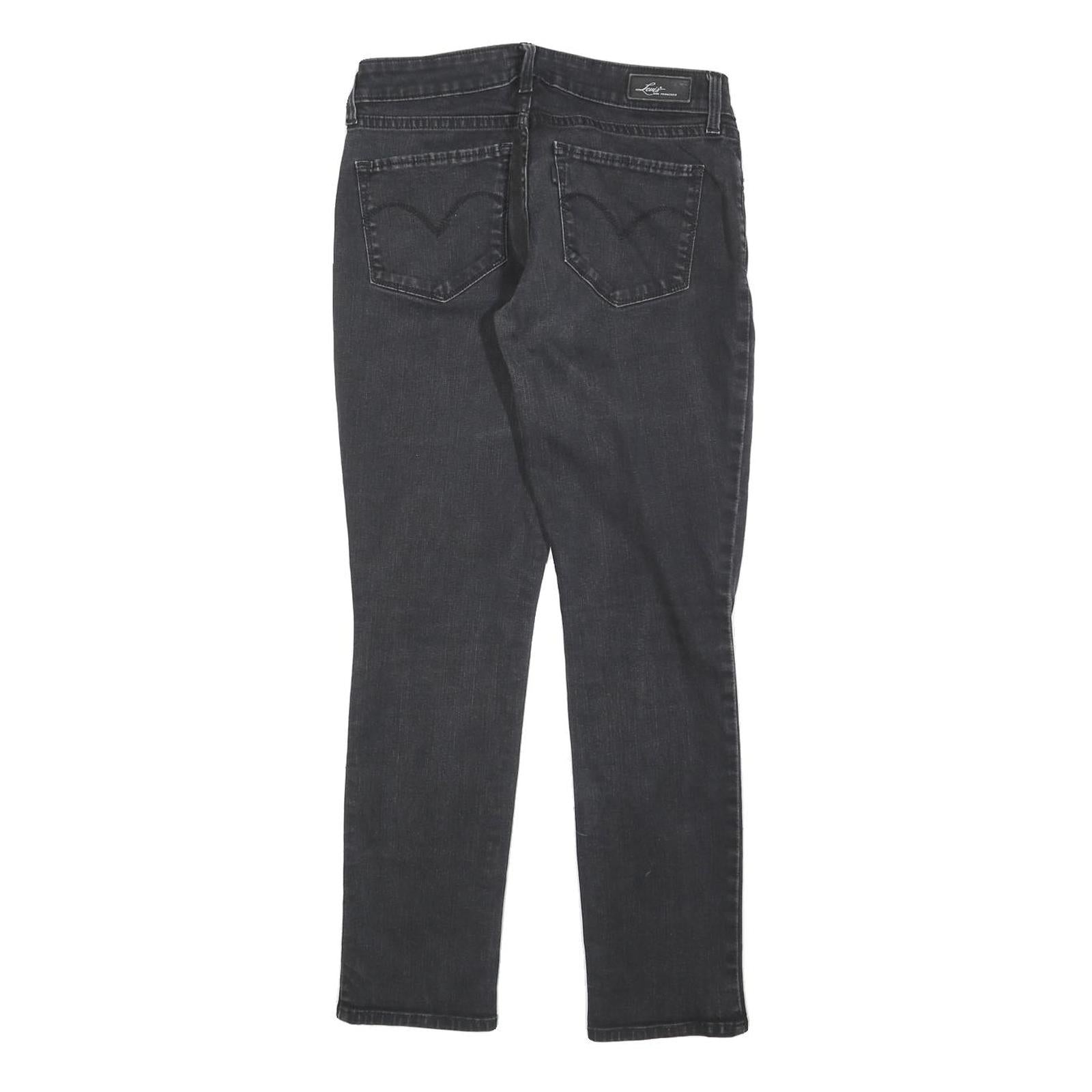 LEVI'S Womens Slim Blue Jeans Denim Light W29 L27 Classic Cotton Blend Zip