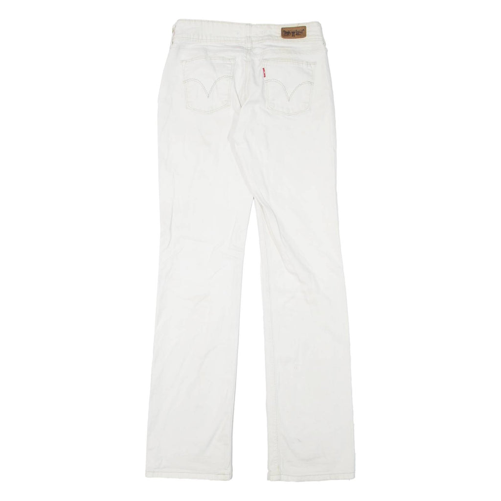 LEVI'S 570 Womens Jeans White Regular Straight W25 L34