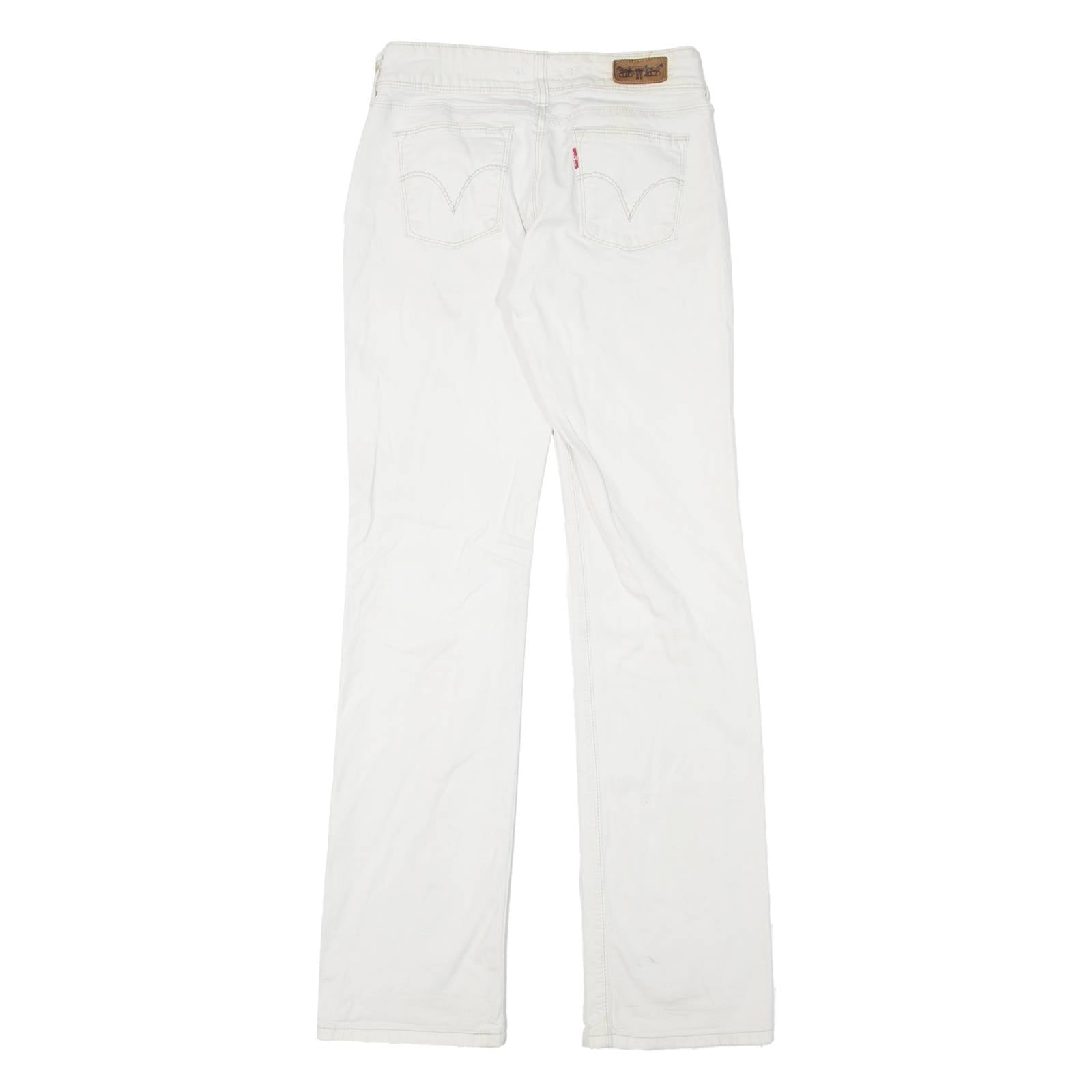 LEVI'S 570 Womens Jeans White Regular Straight W25 L34