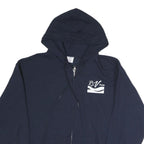 CHAMPION Mens Navy Hoodie L Lifeguard Zip Sweatshirt Cotton