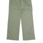 RE Womens Cotton Blend Green Regular Straight Trousers W30 L32 Casual Wear