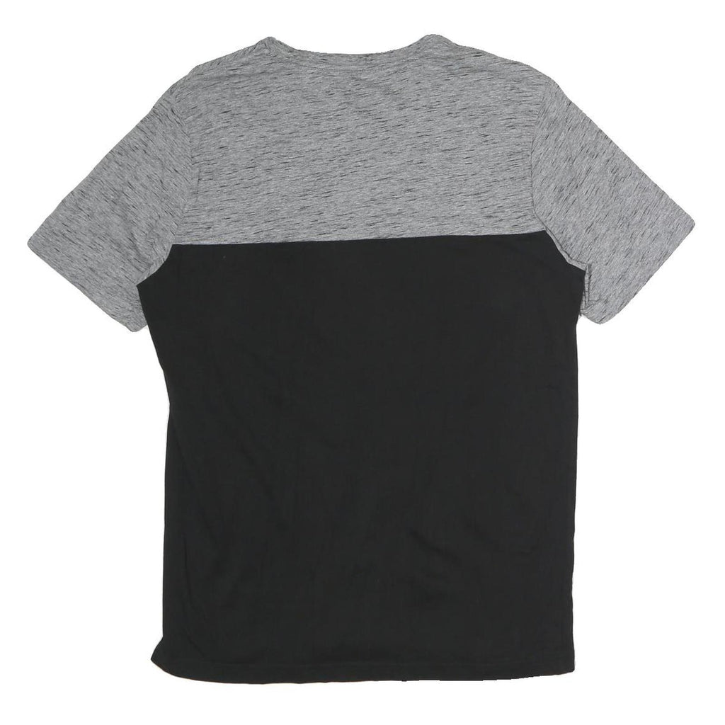 PUMA Mens Grey & Black Modern T-Shirt L Short Sleeve Crew Neck Sports Casual