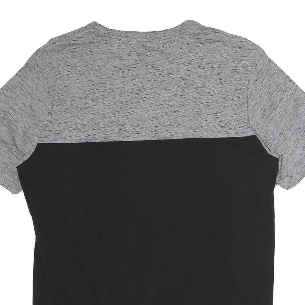 PUMA Mens Grey & Black Modern T-Shirt L Short Sleeve Crew Neck Sports Casual