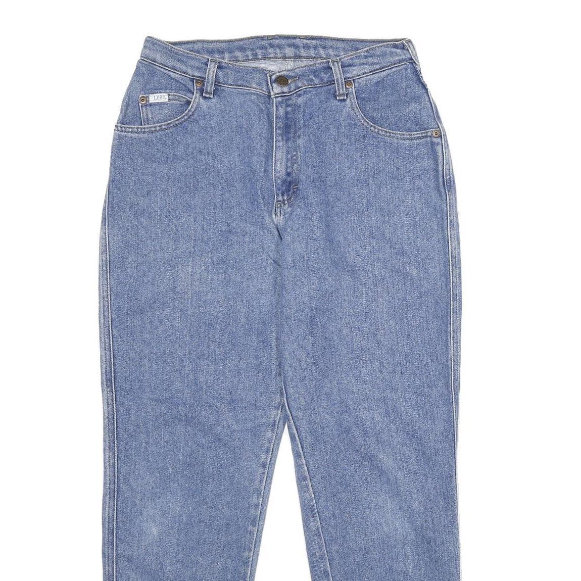 LEE Womens Jeans Blue Regular Straight Denim Medium W30 L29 Classic Cotton Blend