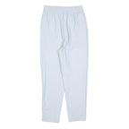 Womens White Regular Fit Straight Polyester Blend Trousers W25 L26 Stylish