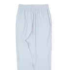 Womens White Regular Fit Straight Polyester Blend Trousers W25 L26 Stylish