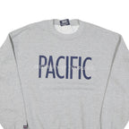 JANSPORT Mens Grey University Of The Pacific Crew Neck L Sweatshirt Cotton Blend