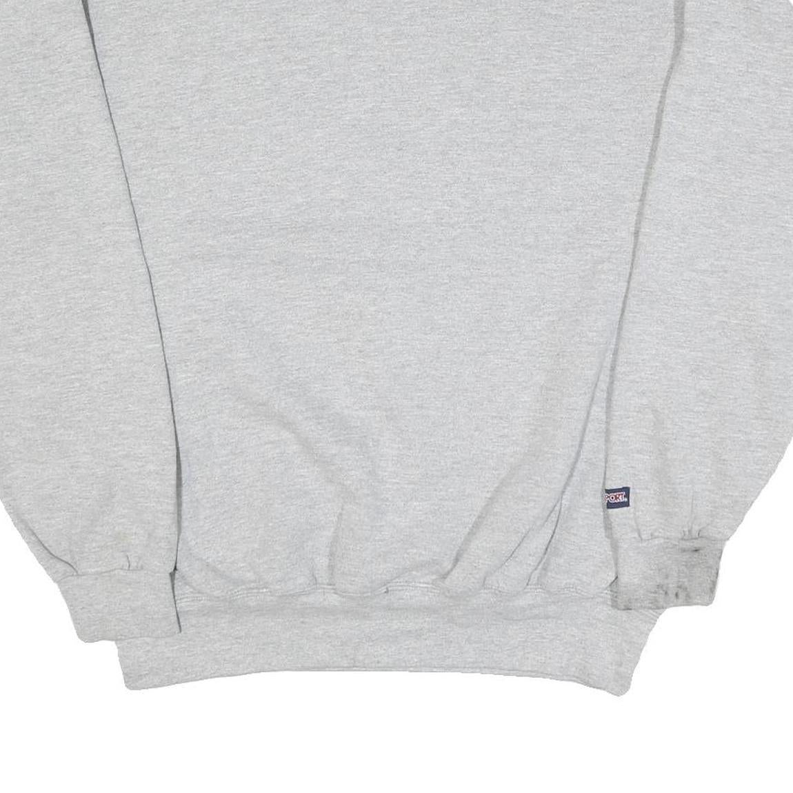 JANSPORT Mens Grey University Of The Pacific Crew Neck L Sweatshirt Cotton Blend