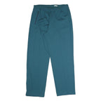 Mens Joggers Blue Cotton Blend M W32 L31 Comfort Fit Plain Zip Pocket Casual