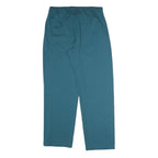 Mens Joggers Blue Cotton Blend M W32 L31 Comfort Fit Plain Zip Pocket Casual