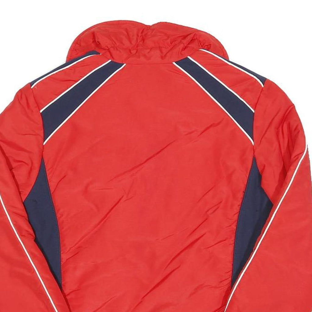 Womens Red & Navy Shell Jacket XS Polyester Blend Zip Athletic Casual Sport