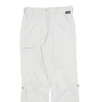 SCHOFFEL Womens Regular White Trousers W28 L29 Zip Closure Outdoor Activewear