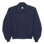 Target Sportswear Inc. Mens Navy Blue Wool Blend Zip Jacket L Casual Classic