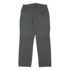 TREVOLUTION Mens Polyester Blend Grey Regular Fit Straight Leg Trousers W30 L28