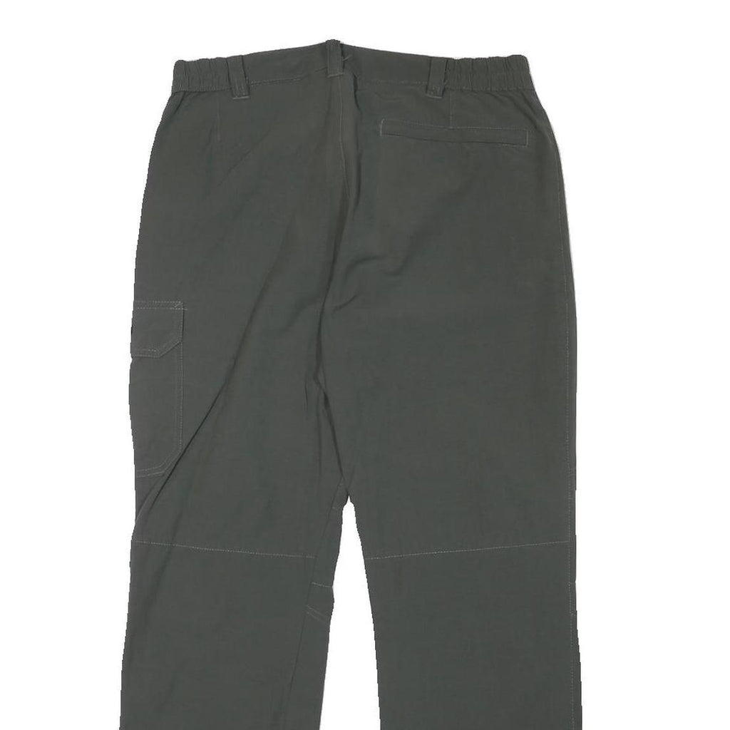 TREVOLUTION Mens Polyester Blend Grey Regular Fit Straight Leg Trousers W30 L28