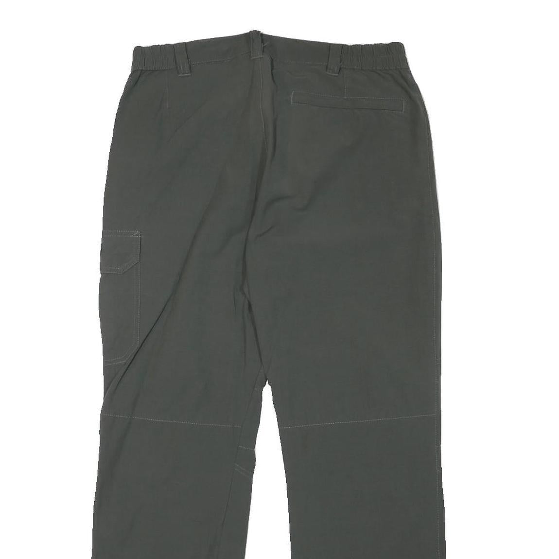 TREVOLUTION Mens Polyester Blend Grey Regular Fit Straight Leg Trousers W30 L28