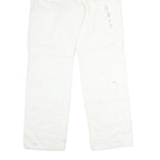 DICKIES Mens Cotton White Relaxed Straight Trousers W32 L30 Workwear Utility
