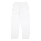 CARHARTT Womens Cotton Blend White Relaxed Straight Trousers W28 L30 Zip Casual