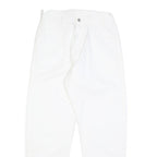 CARHARTT Womens Cotton Blend White Relaxed Straight Trousers W28 L30 Zip Casual