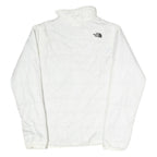 THE NORTH FACE Womens White Outdoor Jacket XS Polyester Blend Plain Zip