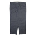 DICKIES Mens Trousers Grey Regular Straight W42 L30