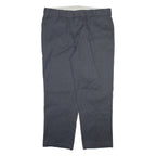 DICKIES Mens Trousers Grey Regular Straight W42 L30