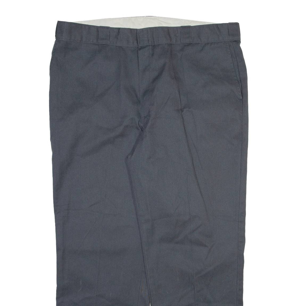 DICKIES Mens Trousers Grey Regular Straight W42 L30