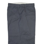 DICKIES Mens Trousers Grey Regular Straight W42 L30