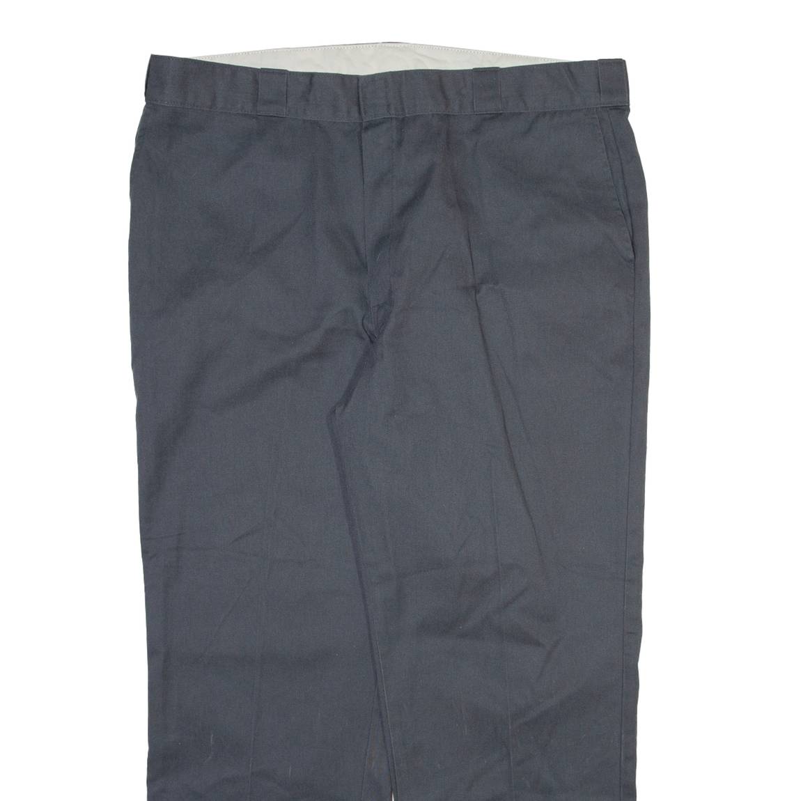 DICKIES Mens Trousers Grey Regular Straight W42 L30