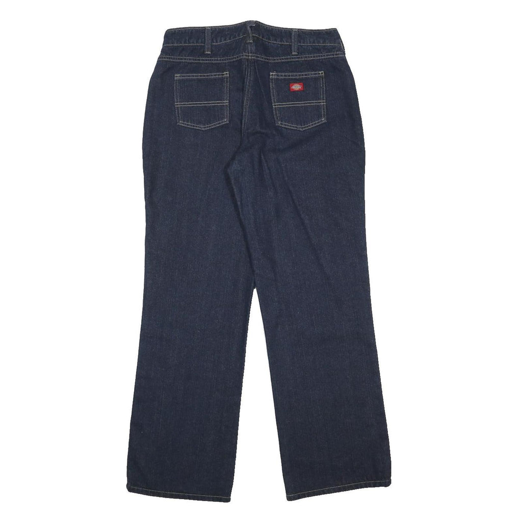 DICKIES Womens Blue Relaxed Straight Denim Cotton Medium W31 L31 Workwear Casual