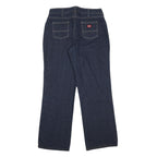 DICKIES Womens Blue Relaxed Straight Denim Cotton Medium W31 L31 Workwear Casual