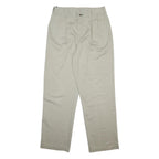 TOMMY HILFIGER Mens Cotton Beige Regular Fit Straight Leg Trousers W32 L32