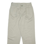 TOMMY HILFIGER Mens Cotton Beige Regular Fit Straight Leg Trousers W32 L32
