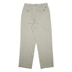 TOMMY HILFIGER Mens Cotton Beige Regular Fit Straight Leg Trousers W32 L32