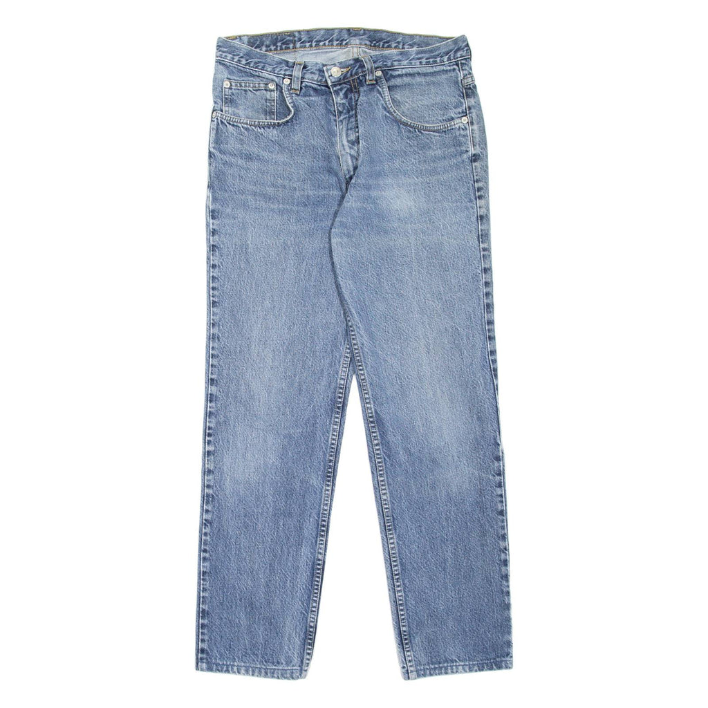 WALLEES Mens Jeans Blue Slim Straight 90s Stone Wash W30 L28