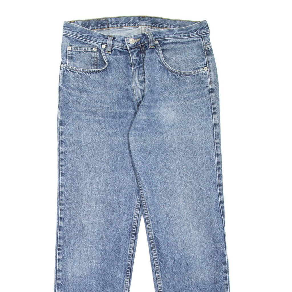 WALLEES Mens Jeans Blue Slim Straight 90s Stone Wash W30 L28