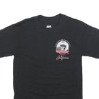 HANES Mens Black Graphic T-Shirt S Short Sleeve Crew Neck California Print