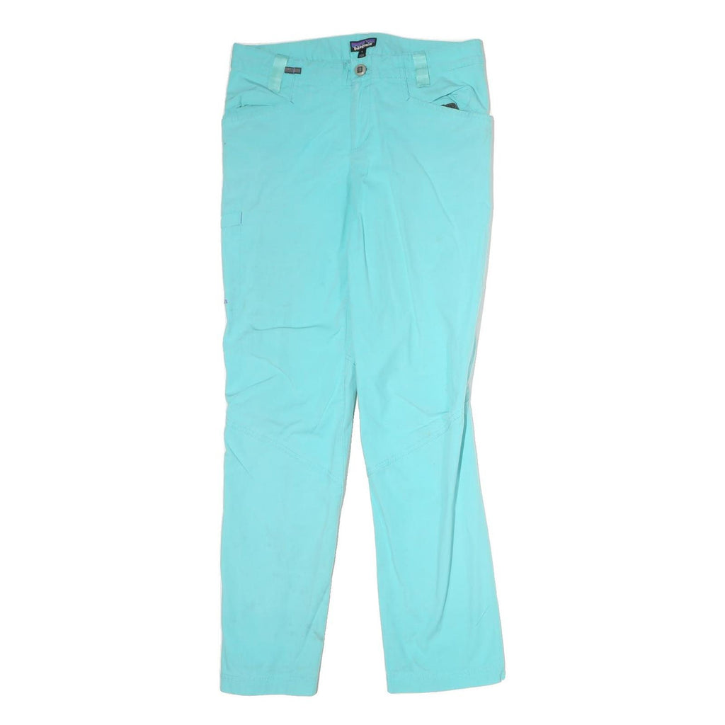 PATAGONIA Womens Regular Fit Blue Cotton Blend Trousers W32 L32 Outdoor Casual