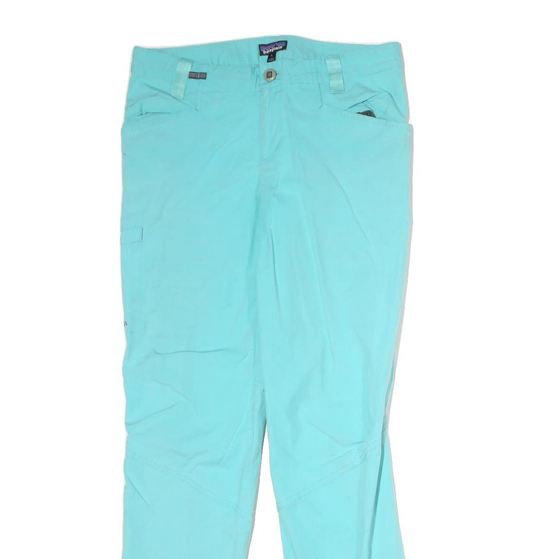 PATAGONIA Womens Regular Fit Blue Cotton Blend Trousers W32 L32 Outdoor Casual