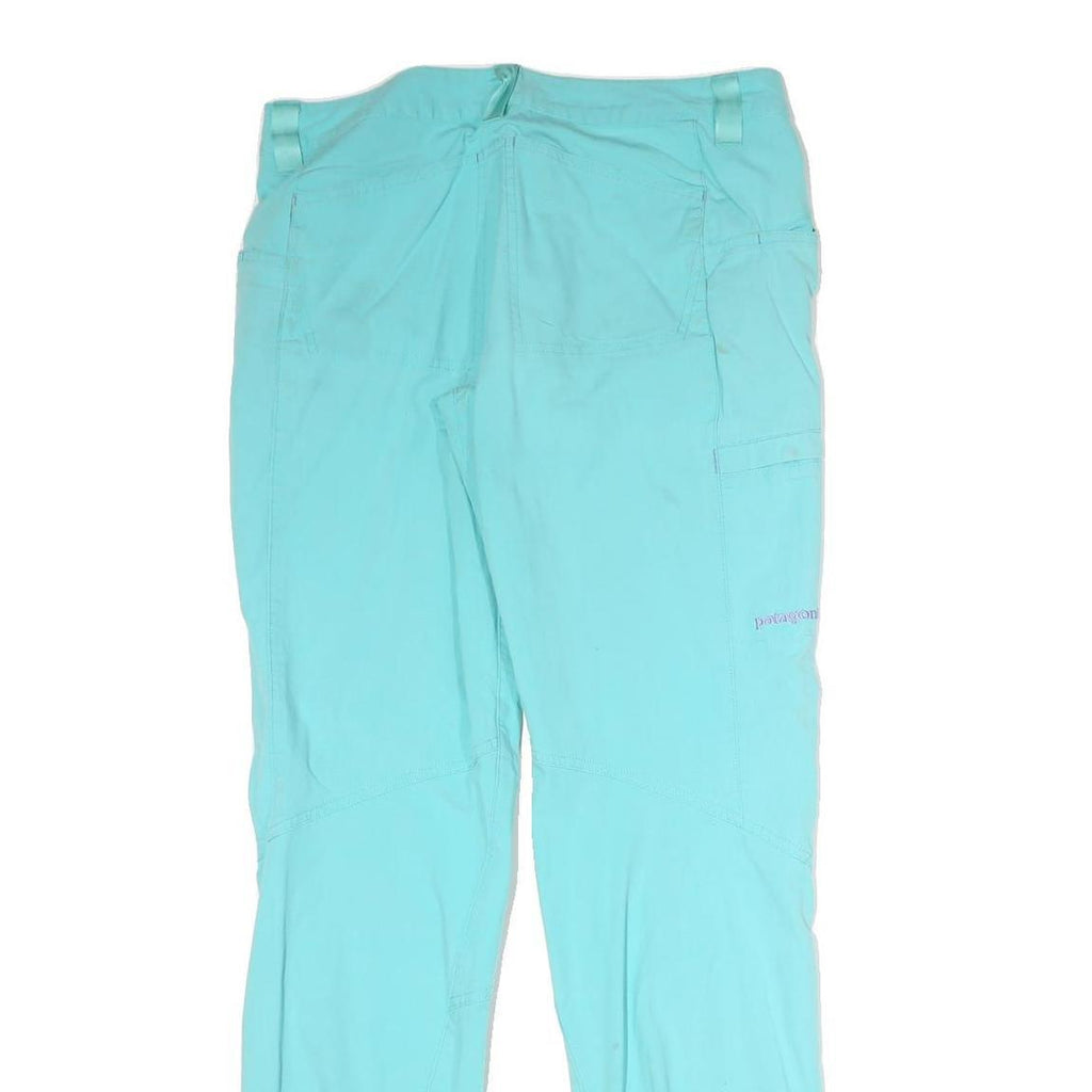 PATAGONIA Womens Regular Fit Blue Cotton Blend Trousers W32 L32 Outdoor Casual