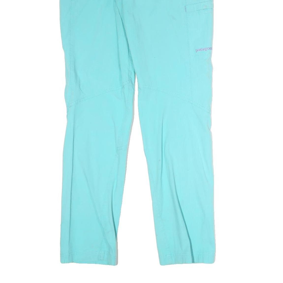 PATAGONIA Womens Regular Fit Blue Cotton Blend Trousers W32 L32 Outdoor Casual