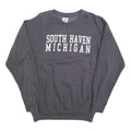 WORLDWIDE Mens Black South Haven Michigan Crew Neck M Cotton Blend Sweatshirt