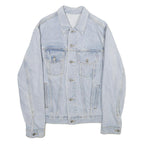 J GALT Mens Blue Cotton Denim Jacket S Classic Regular Fit Button Closure