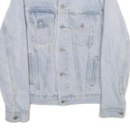 J GALT Mens Blue Cotton Denim Jacket S Classic Regular Fit Button Closure