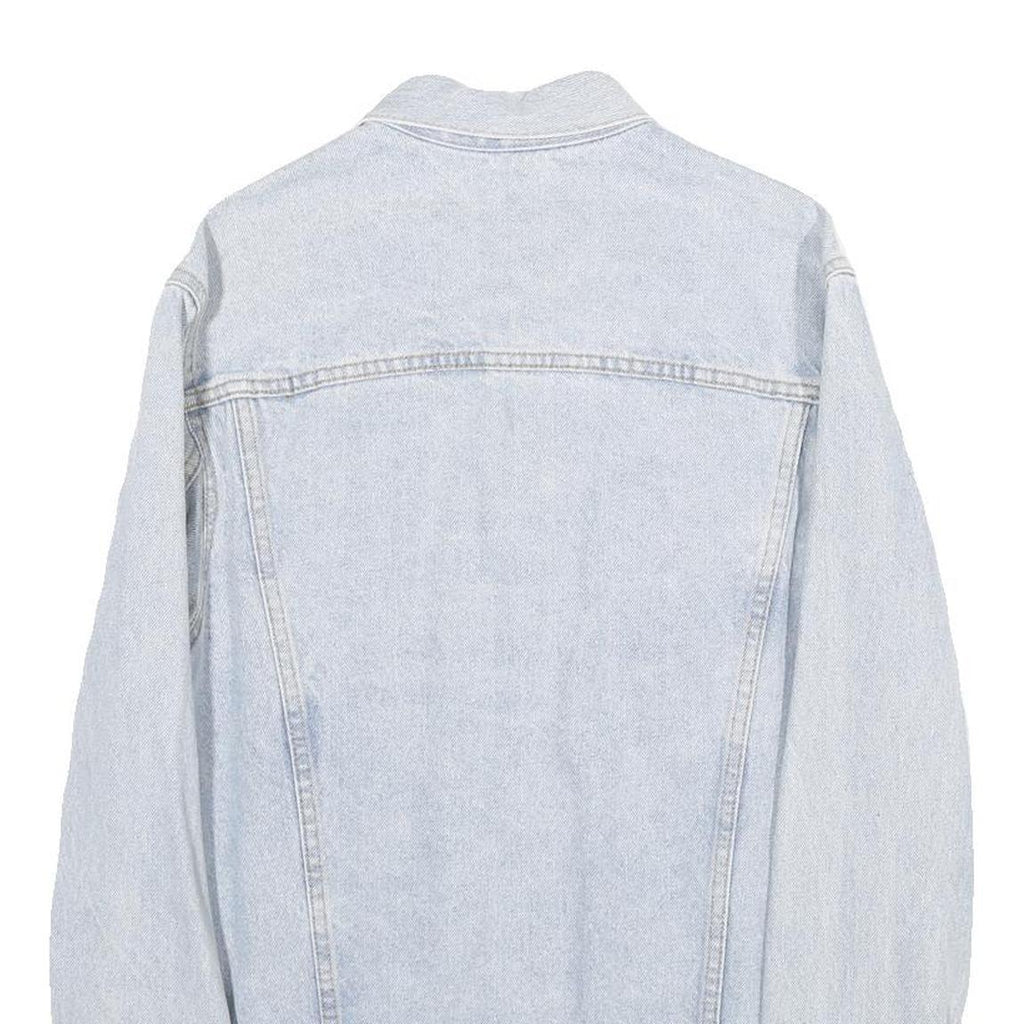 J GALT Mens Blue Cotton Denim Jacket S Classic Regular Fit Button Closure