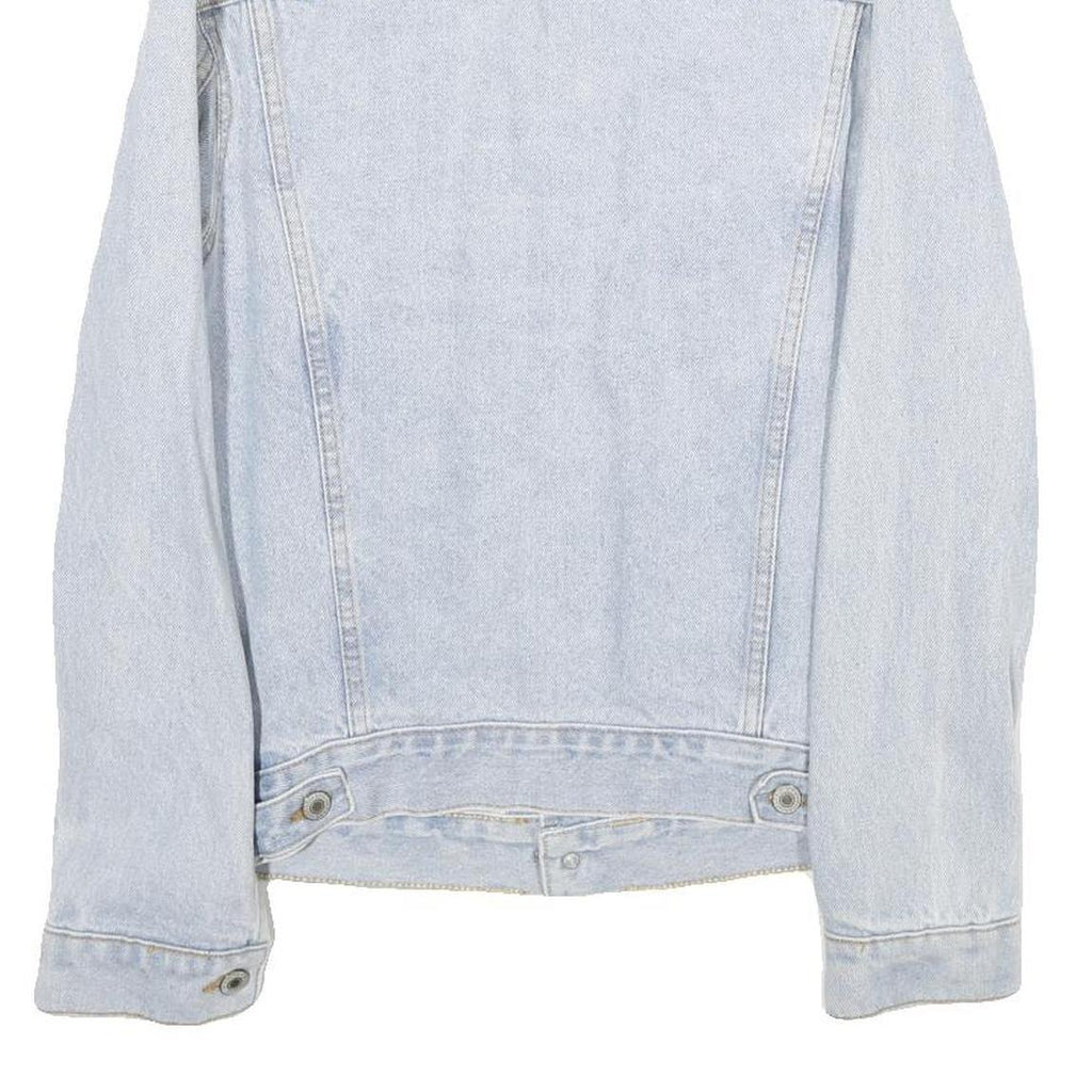 J GALT Mens Blue Cotton Denim Jacket S Classic Regular Fit Button Closure