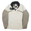 JACK WOLFSKIN Womens White & Beige Outdoor Zip Jacket UK 14 Polyamide Blend