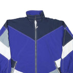 MARKA Mens Blue White Grey Colourblock Zip Jacket M Polyester Blend Sportswear