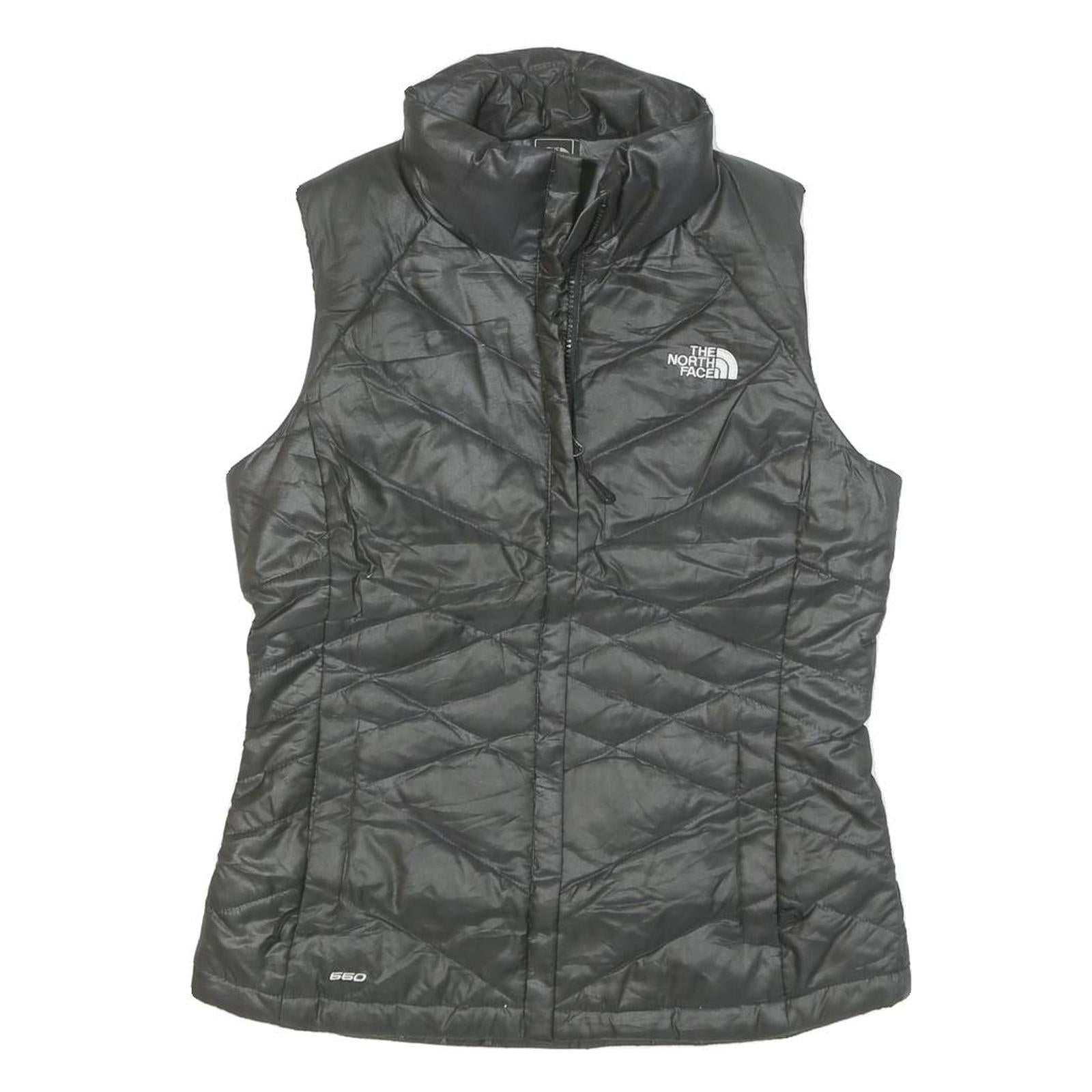 THE NORTH FACE Womens Black Insulated Sleeveless Jacket S Polyester Blend